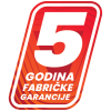 5 godina fabričke garancije