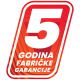 5 godina fabričke garancije