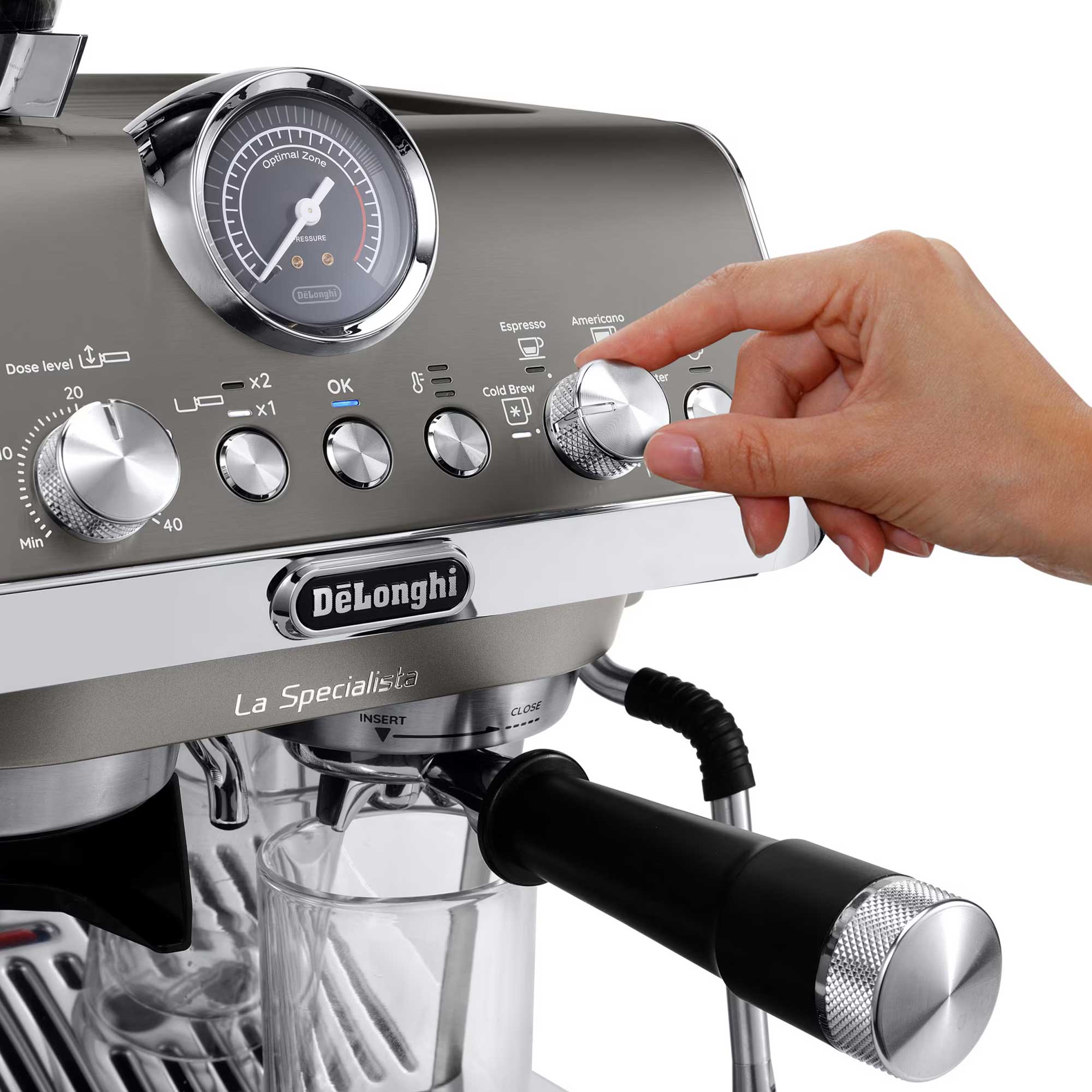 Aparat za kafu DeLonghi La Specialista Arte Evo EC9255.M 15 bara espresso-pump srebrni