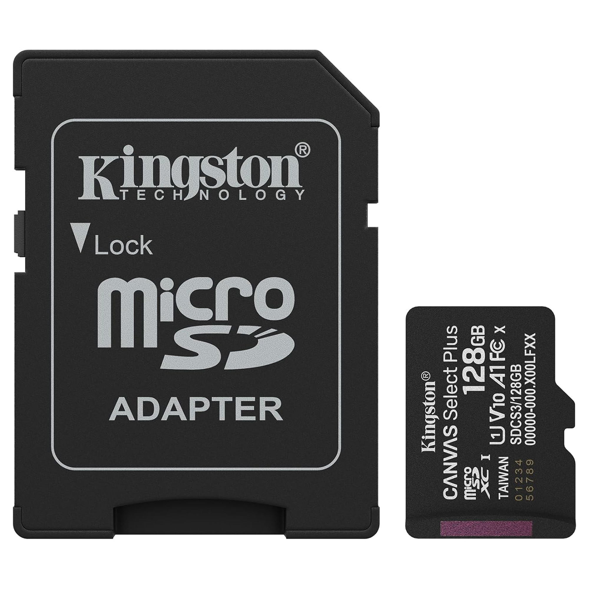 Memory Card Reader Kingston 128GB Canvas Select Plus microSD