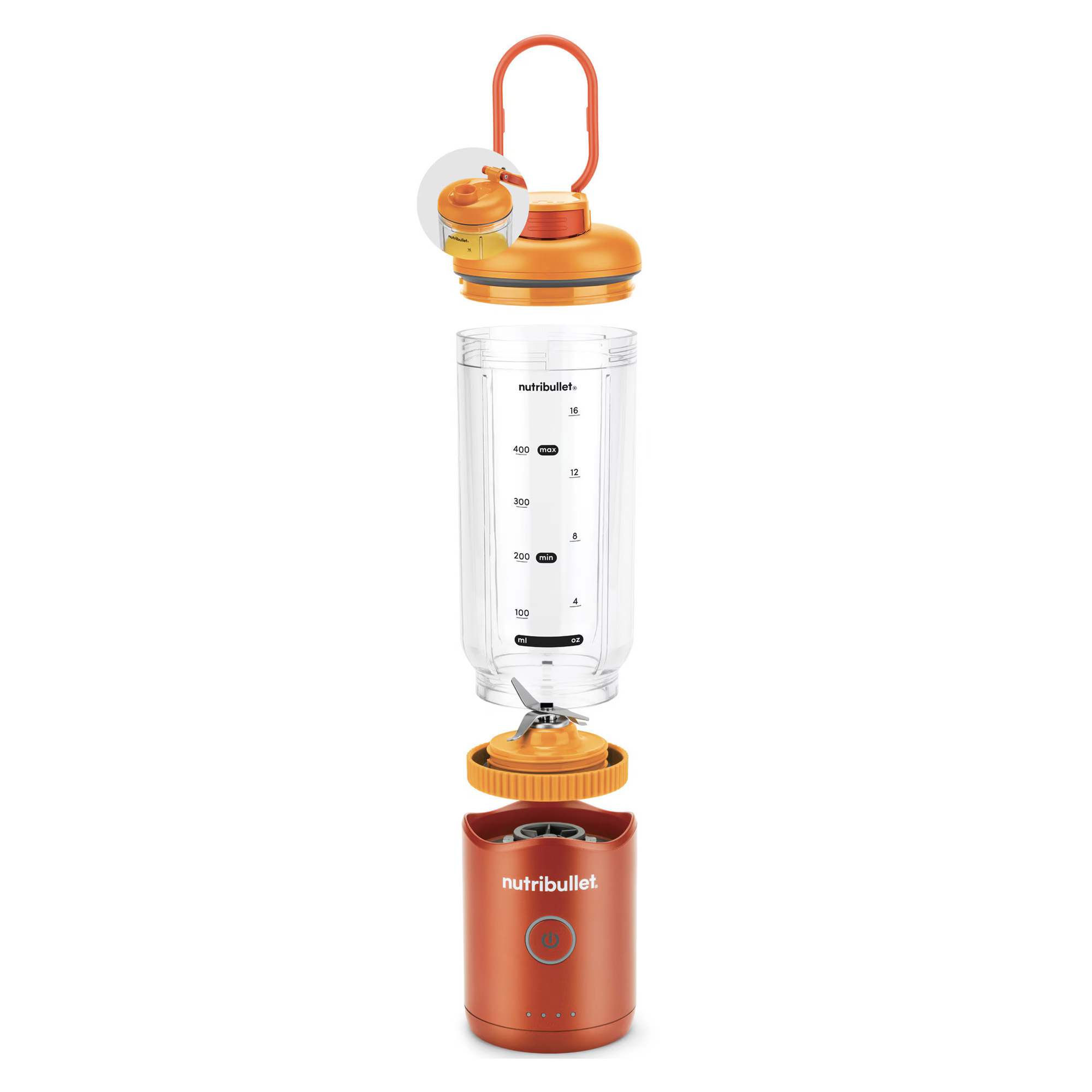 Blender Nutribullet Portable NBP013OR Flex 7.4V 590ml