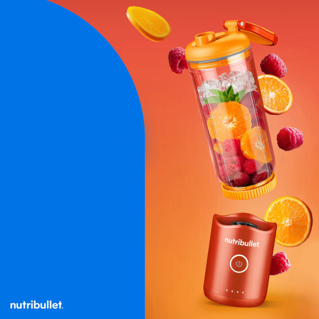 Blender Nutribullet Portable NBP013OR Flex 7.4V 590ml