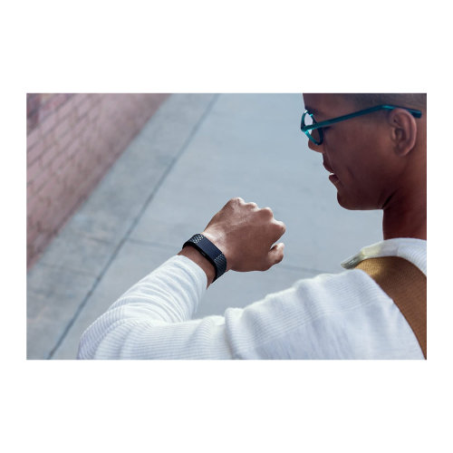 Tracker Fitbit Charge2 FB407GMBKL SE Gunmetal L