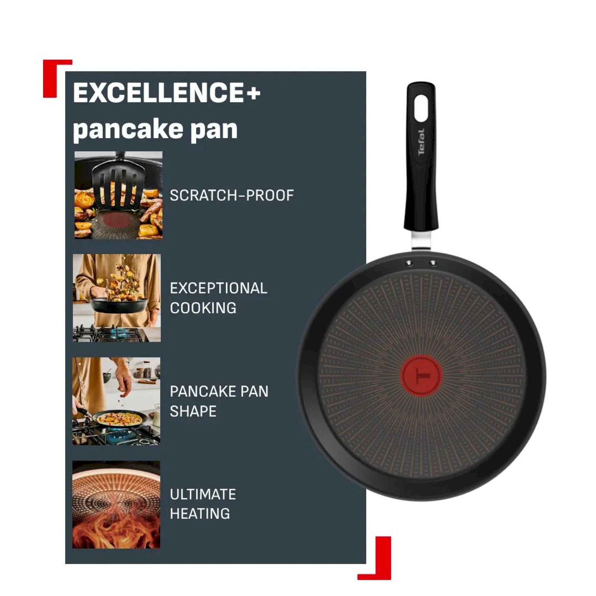 Tava za palačinke Tefal Excellence+ G3303802 25cm