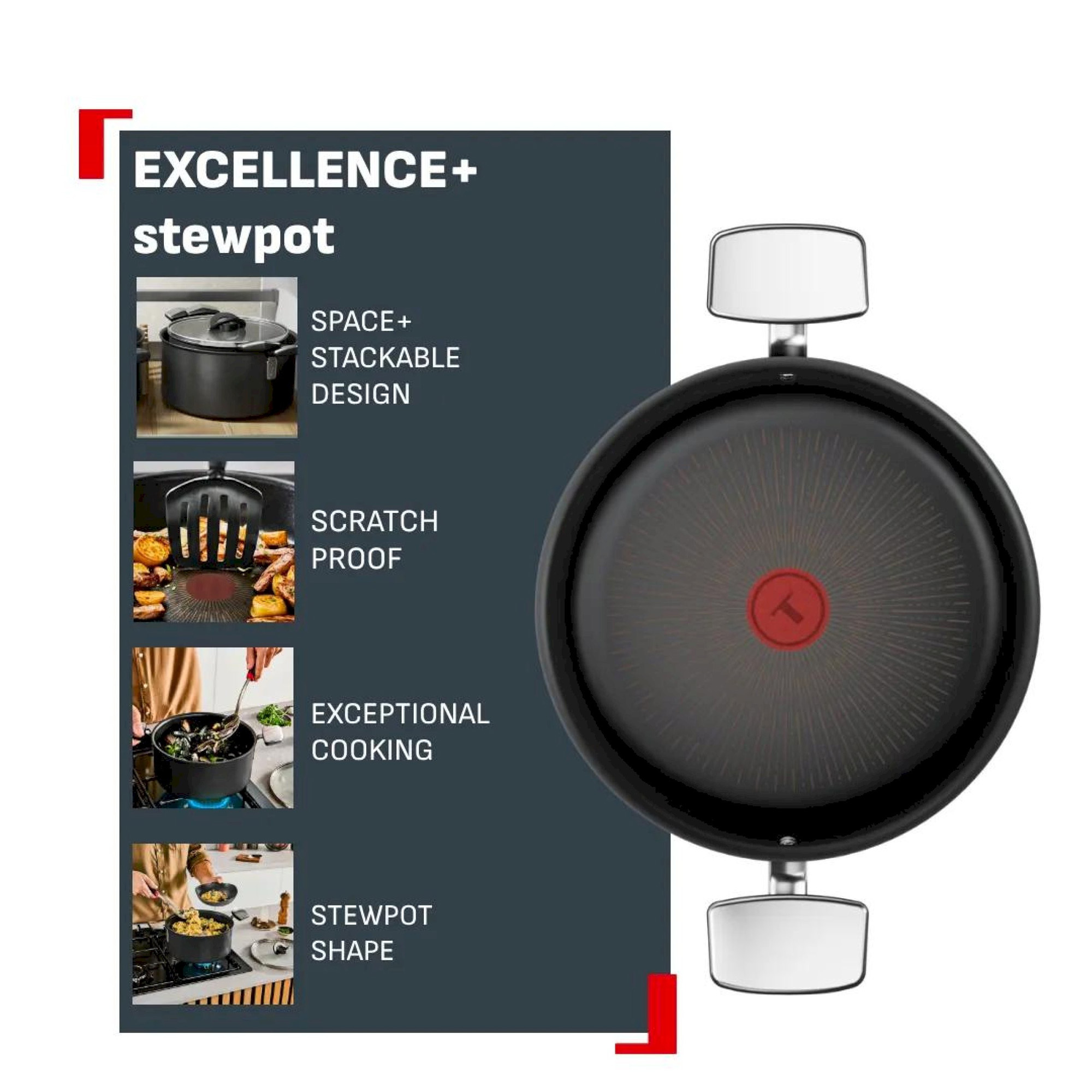 Lonac Tefal Excellence+ G3285353 28cm + poklopac