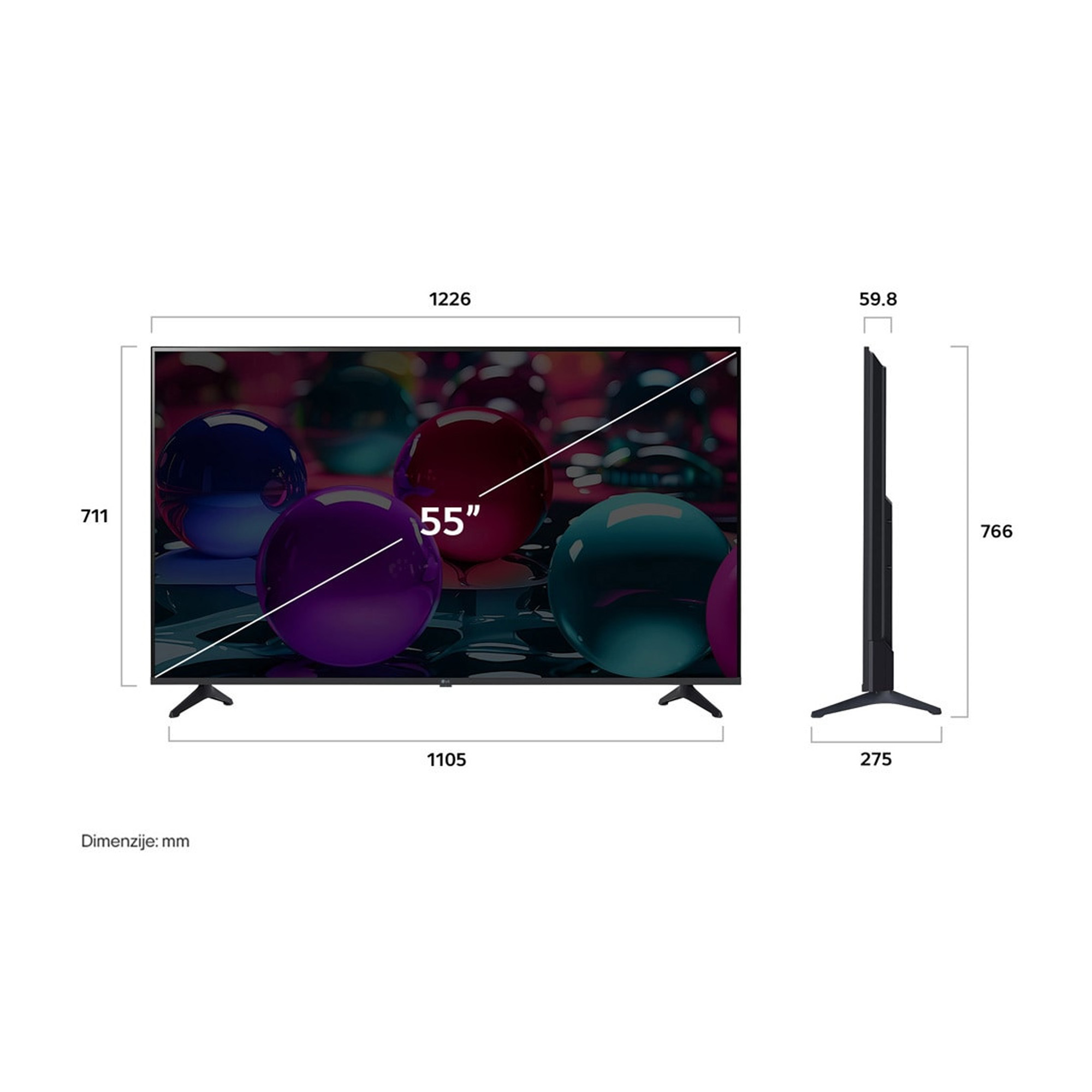 TV LG 55UA73003LA LED