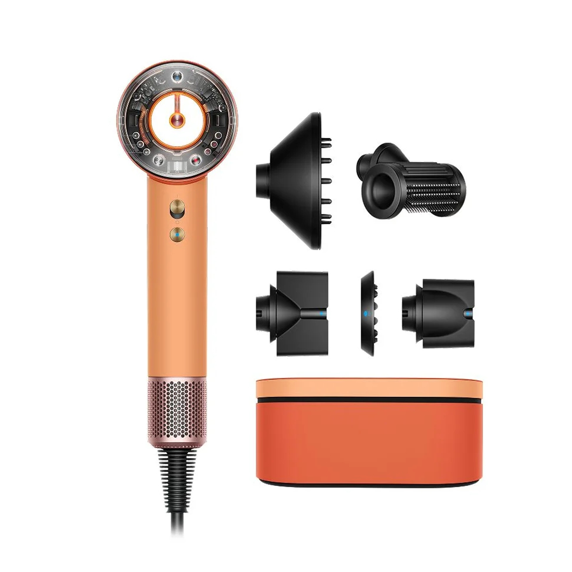 Fen Dyson Supersonic Nural HD16 Ceramic Apricot/Topaz Straight+Wavy