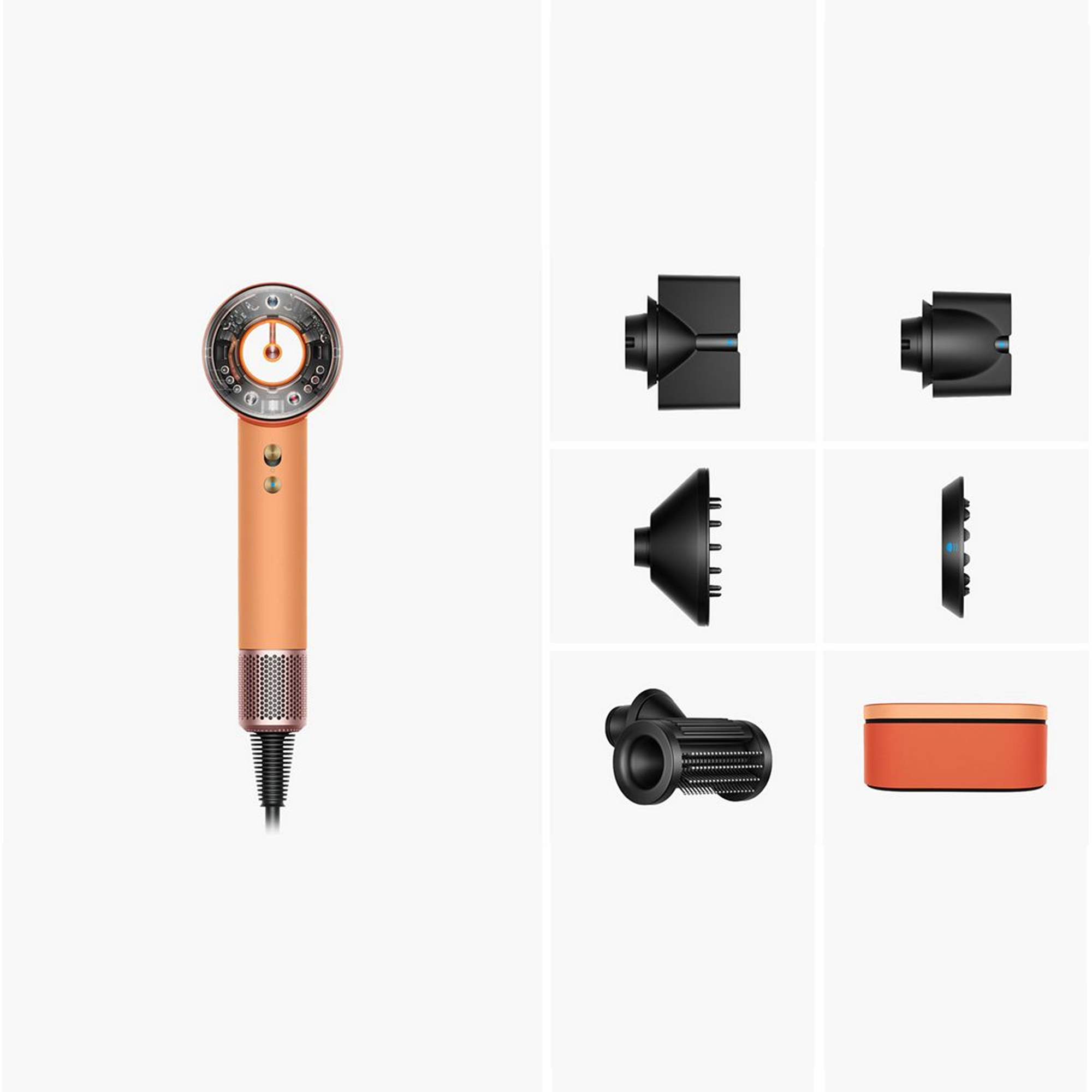 Fen Dyson Supersonic Nural HD16 Ceramic Apricot/Topaz Straight+Wavy