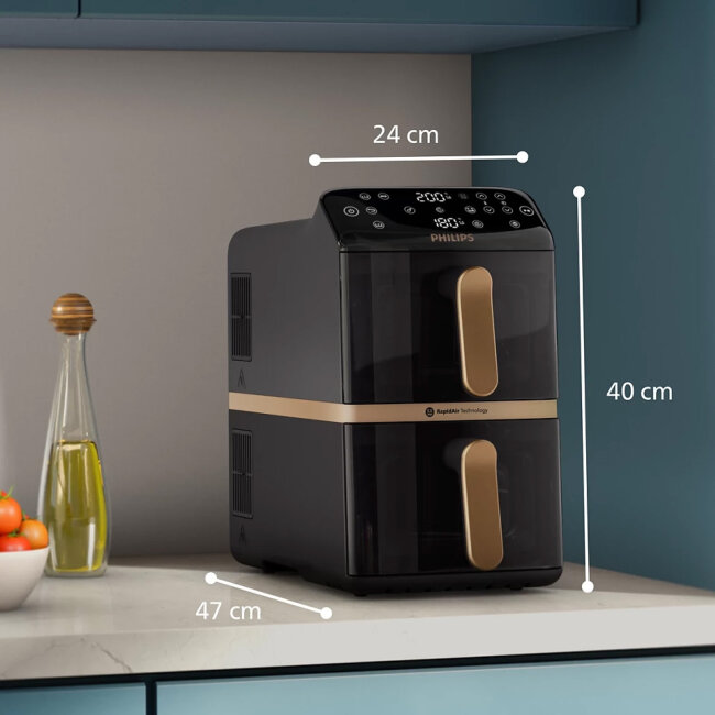 Friteza na vrući zrak Philips NA462\70 DUAL vertikalna