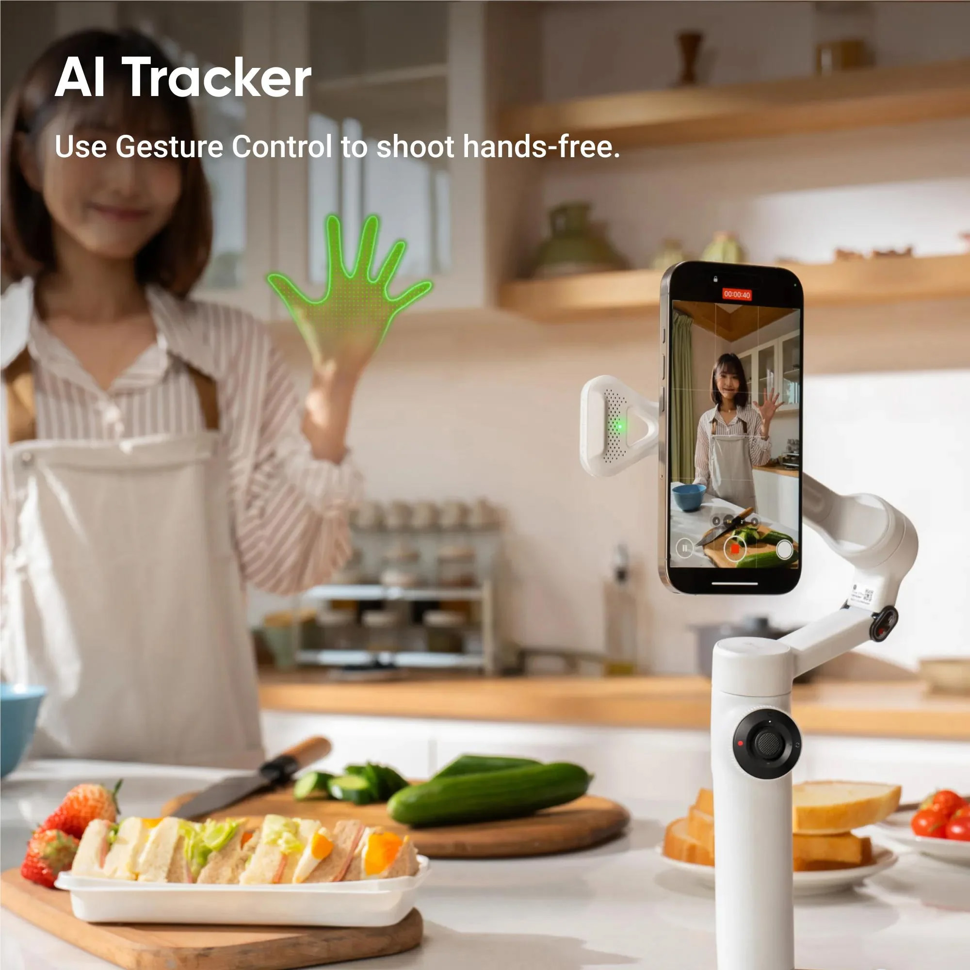 Insta360 Flow 2 AI Tracker Summit White