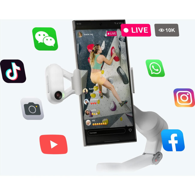 Insta360 Flow 2 AI Tracker Stone Gray