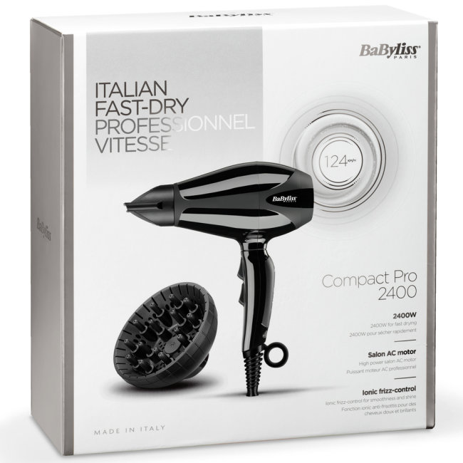 Fen BaByliss 6715DE Compact Pro AC 2400W Ionic