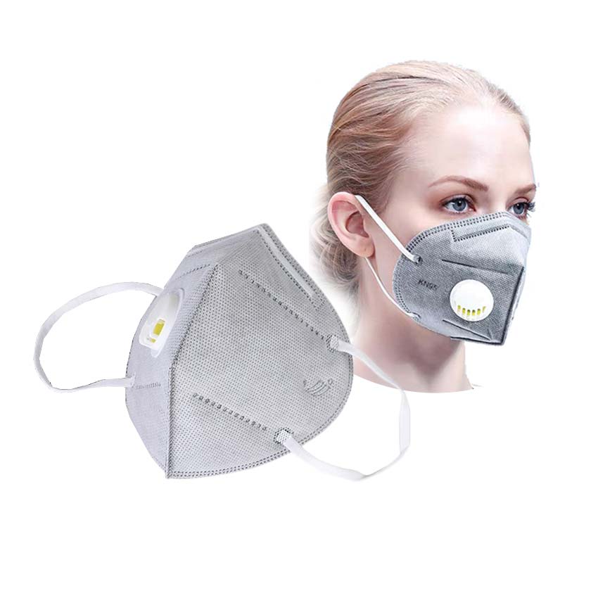 Maska zaštitna KN95 s filterom, gray