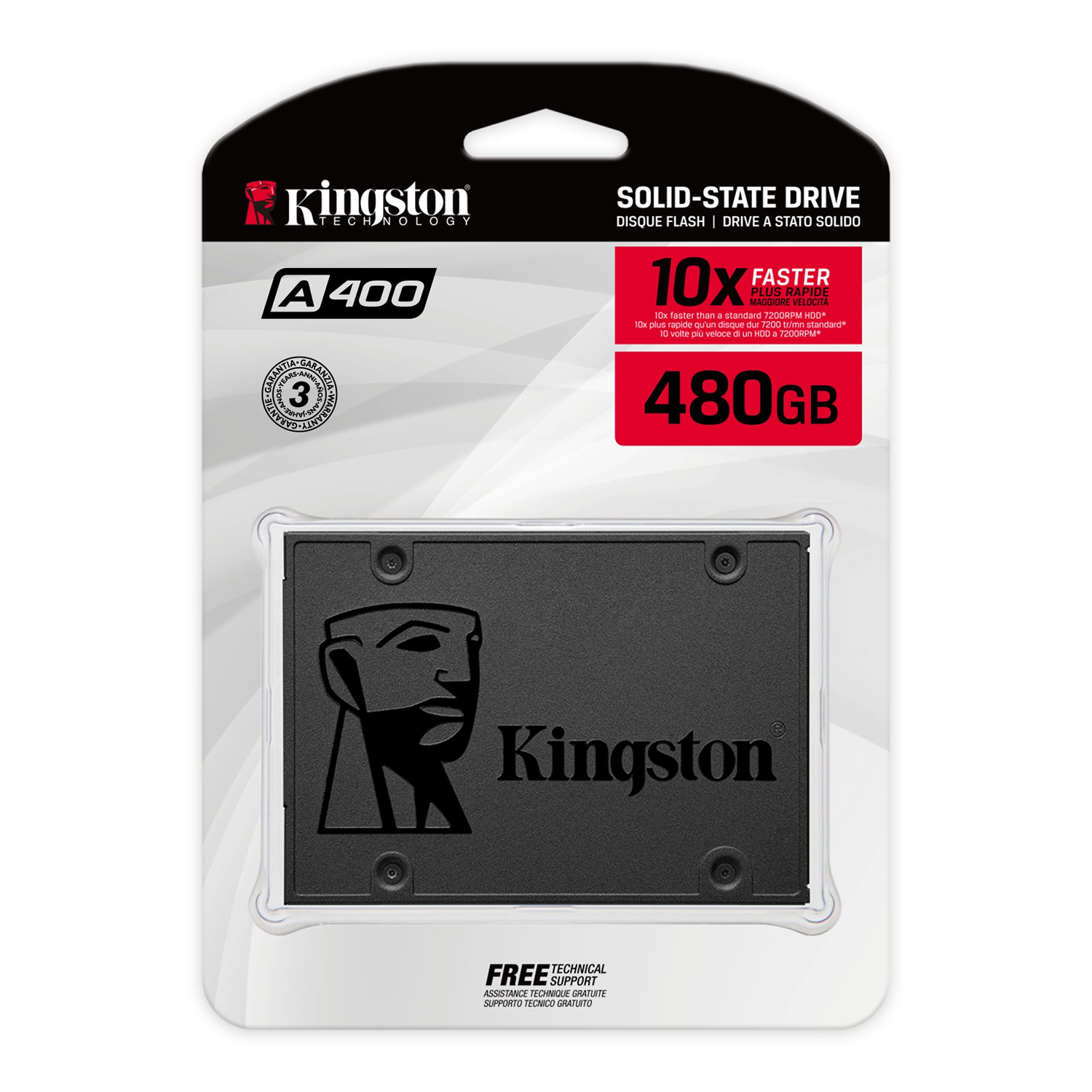 SSD Kingston 480GB A400 2,5 SA400S37/480GB