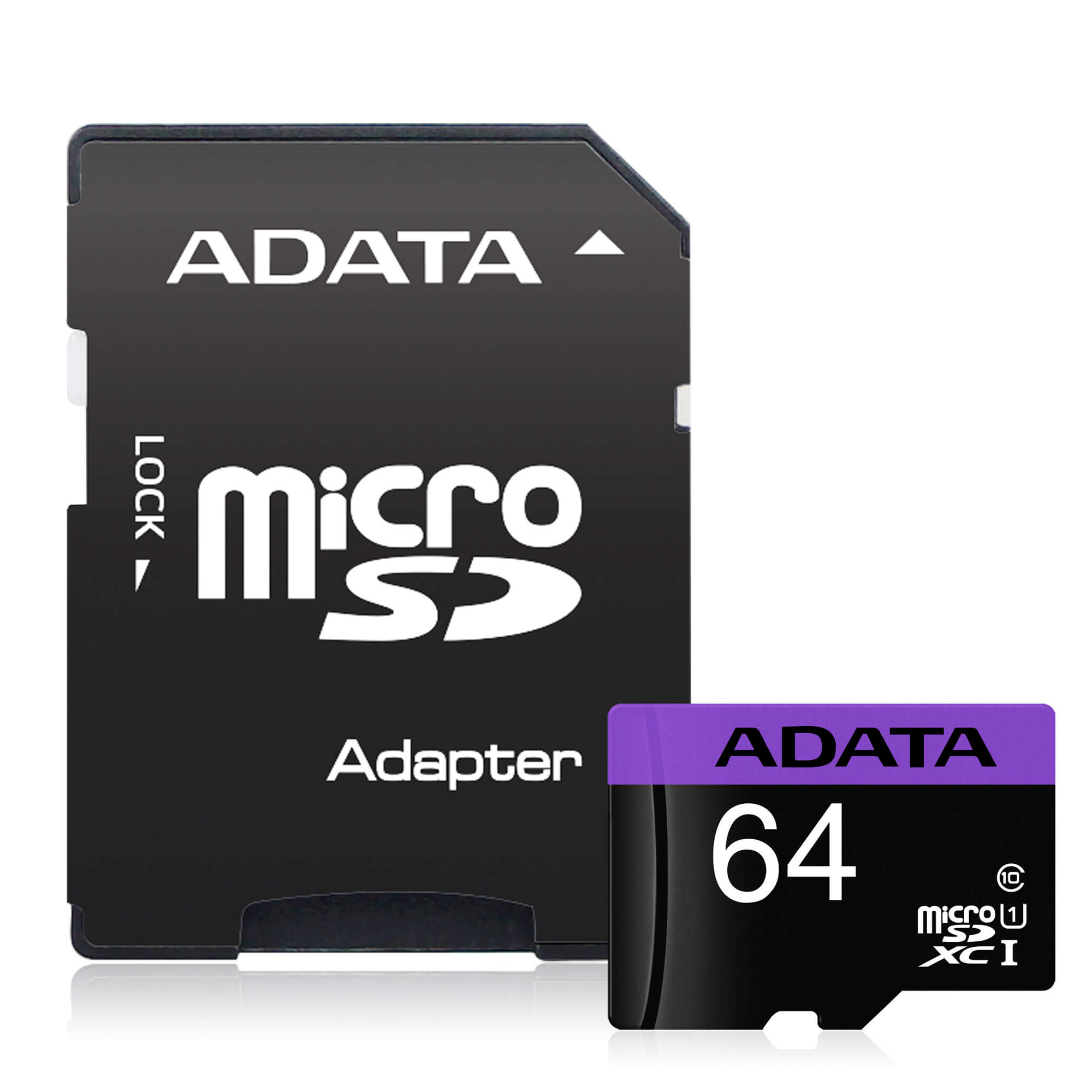 Memory Card SD Micro ADATA 64GB Class 10 UHS-I + 1 AD Premier