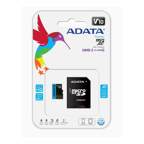 Memory Card SD MICRO ADATA 128GB UHS-I Class 10 A1 + AD