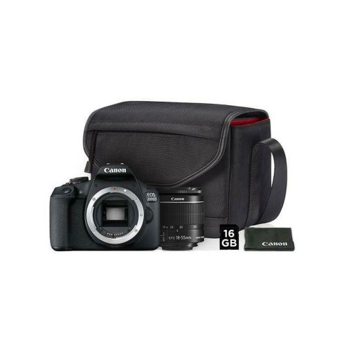 Fotoaparat Canon EOS 2000D BK 1855IS+SB130+16GB SEE