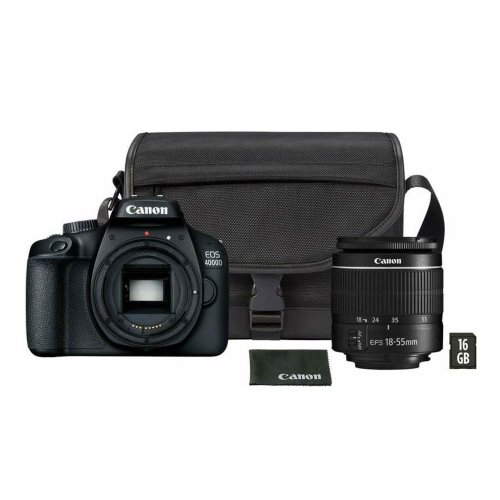 Fotoaparat Canon EOS 4000D BK 18-55+SB130+16GB SEE
