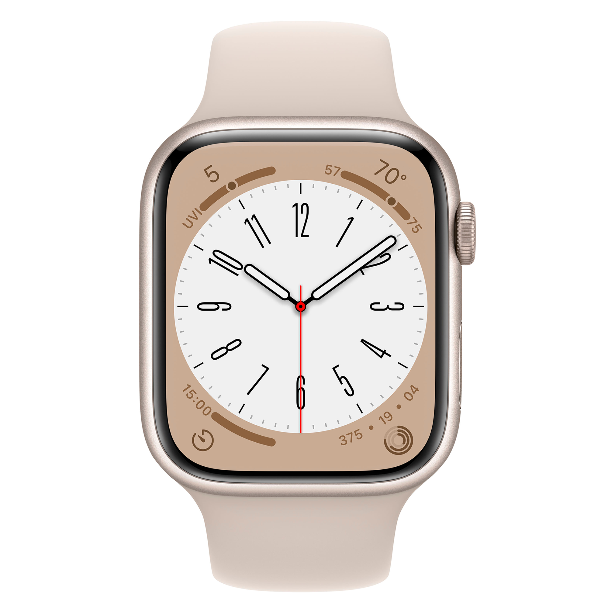 Apple Watch S8 GPS 45mm Starlight Aluminium Case With Starlight Sport 