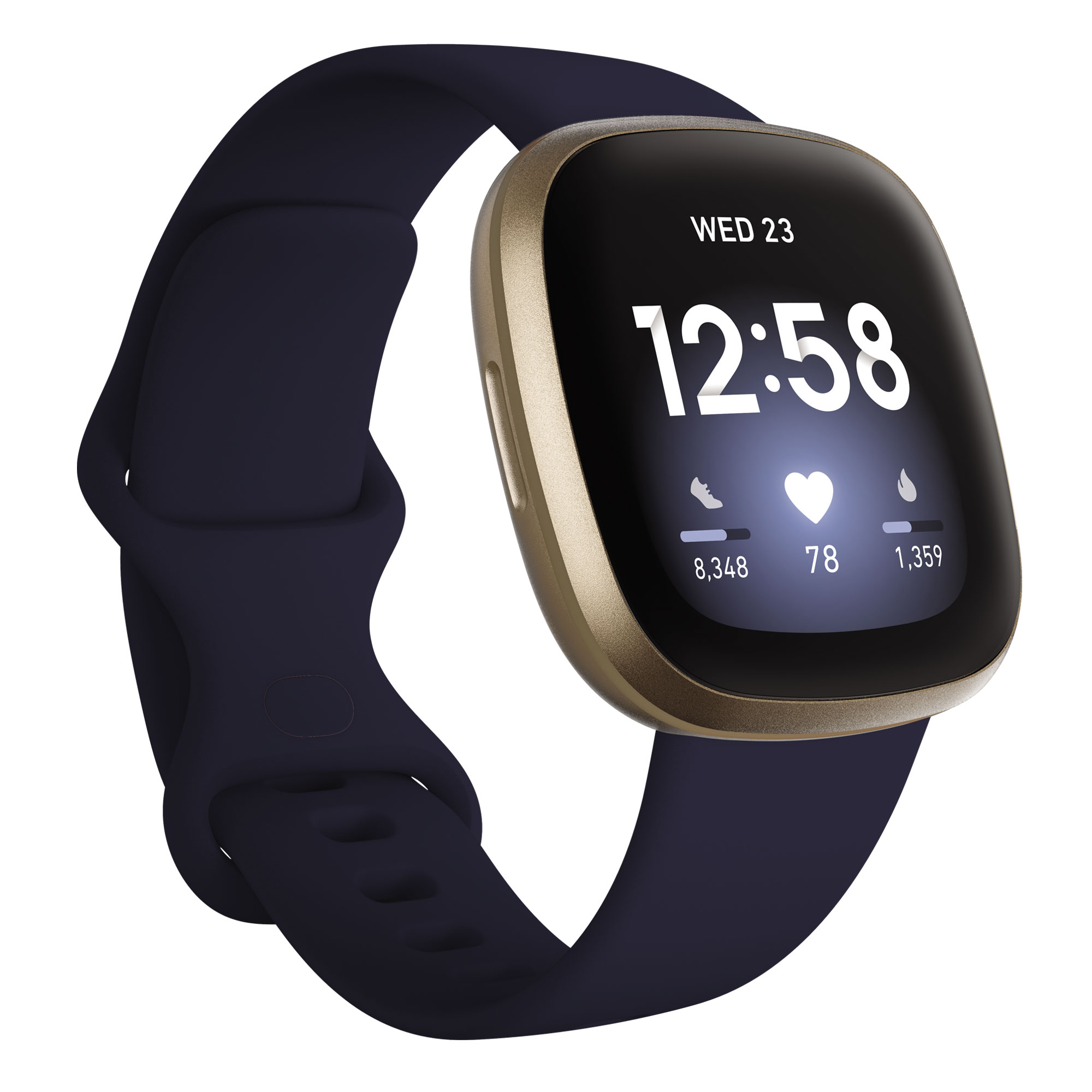 Fitbit Versa 3 FB511GLNV GPS Midnight/Soft Gold Aluminum