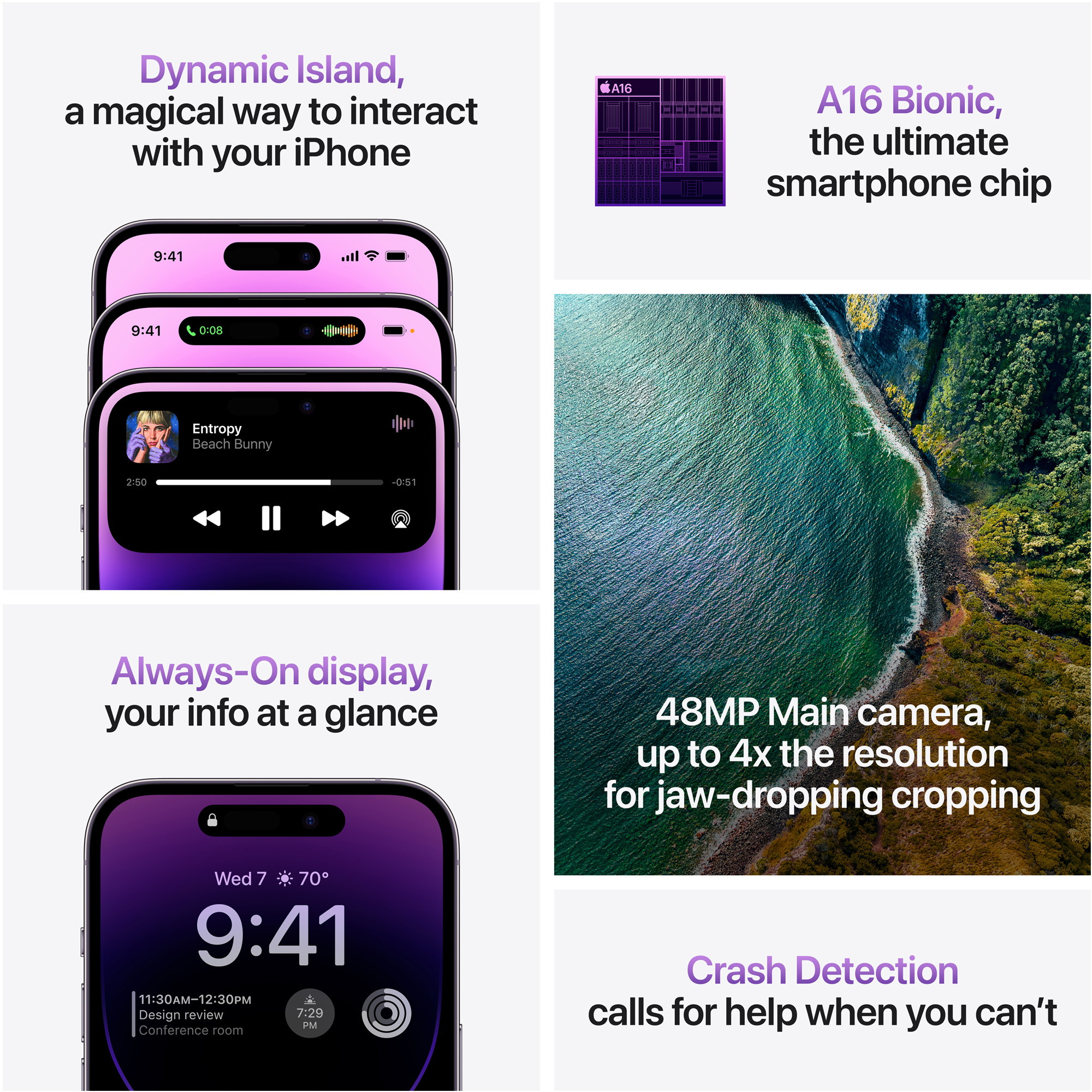 Mobitel Apple iPhone 14 Pro Max 128GB Deep Purple