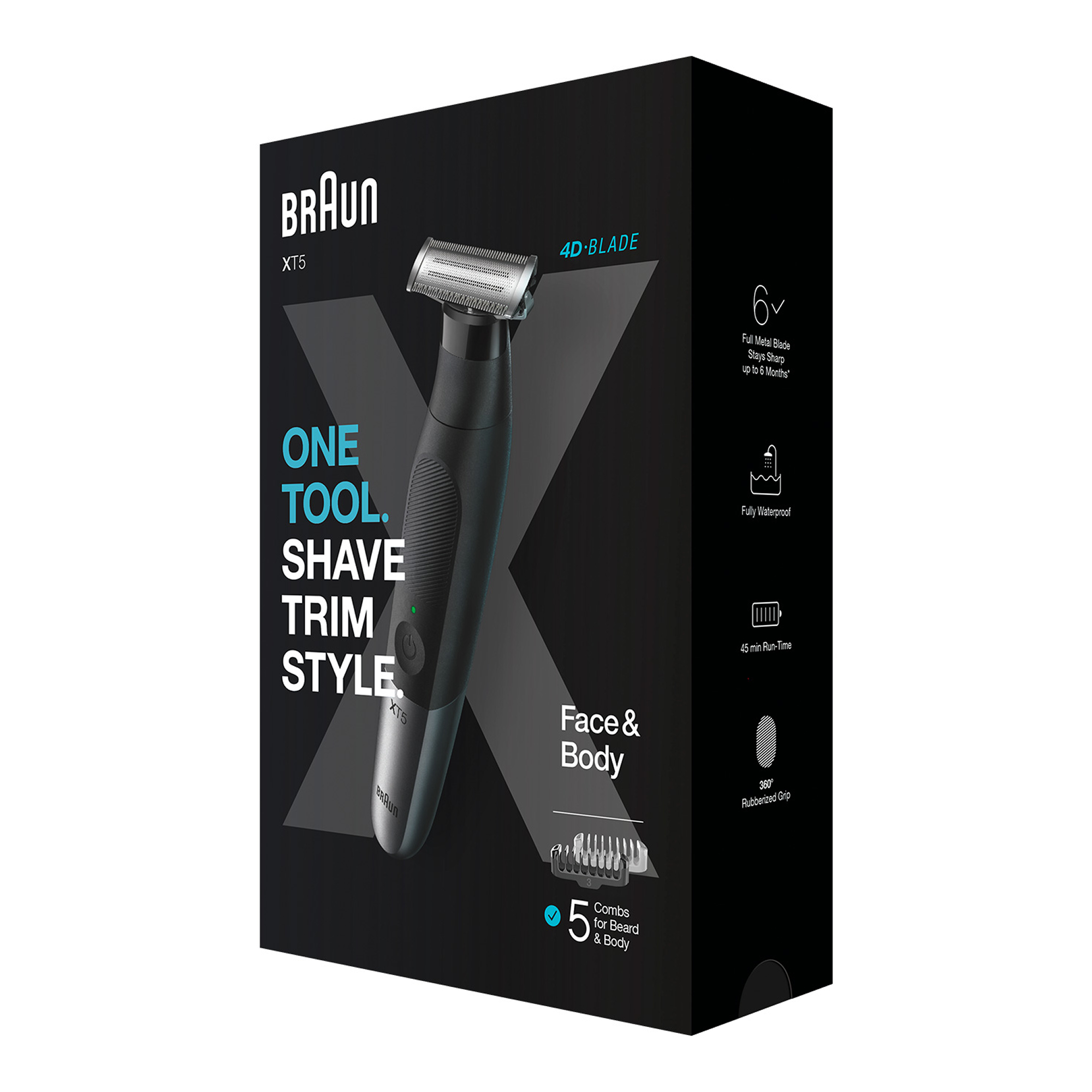 Trimer Braun XT5100 style shave