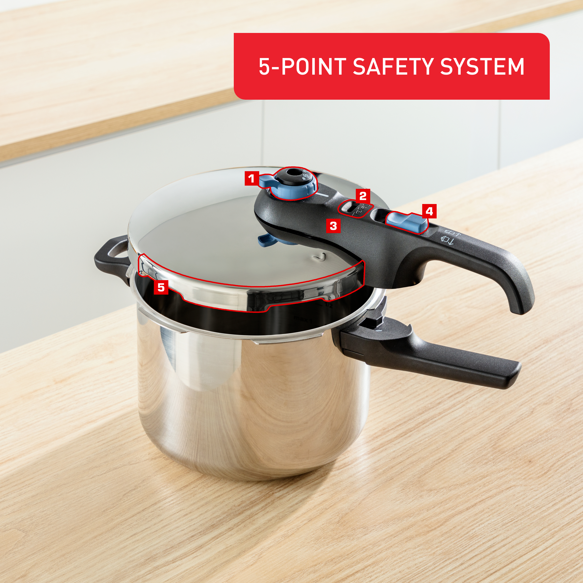 Lonac Tefal P2580701 Secure Trendy 6l