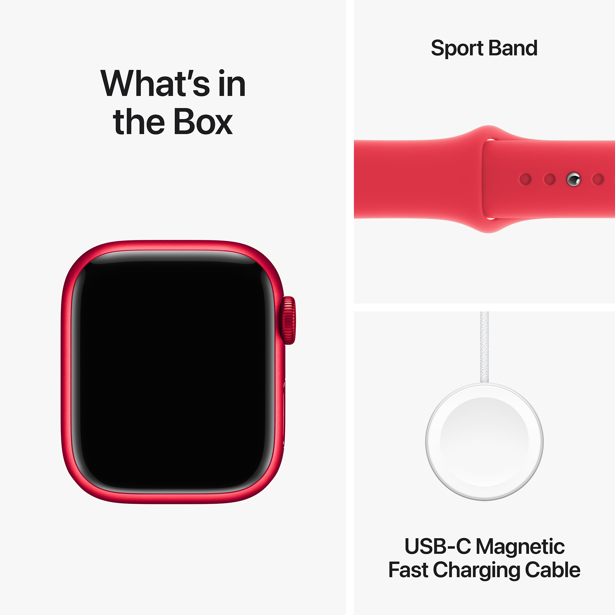 Apple Watch Series 9 GPS 41mm PRODUCT RED Aluminium Case with RED Sport Band - S/M