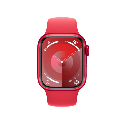 Apple Watch S9 GPS 41mm PRODUCT RED Aluminium Case with RED Sport Band - S/M