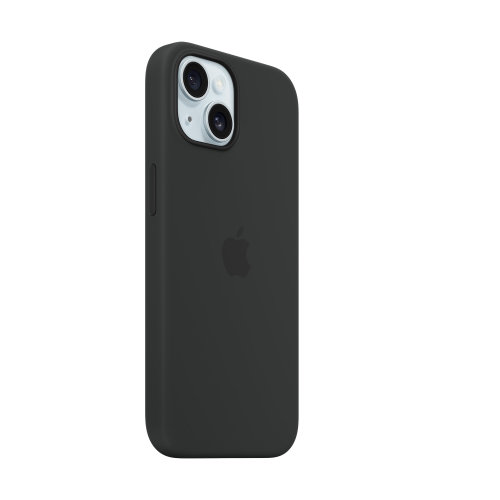 Apple iPhone 15 Silicone Case with MagSafe - Black