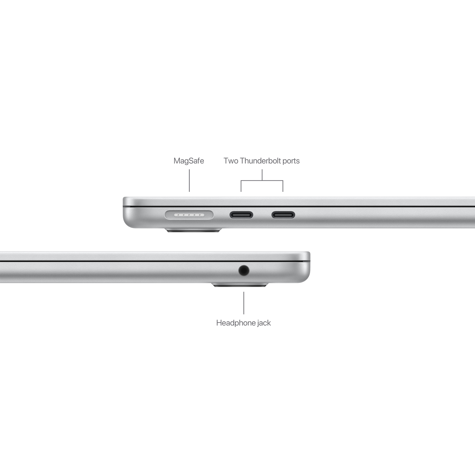 Notebook Apple MacBook Air 13.6'' M3 Silver 8/256GB - mrxq3cr/a