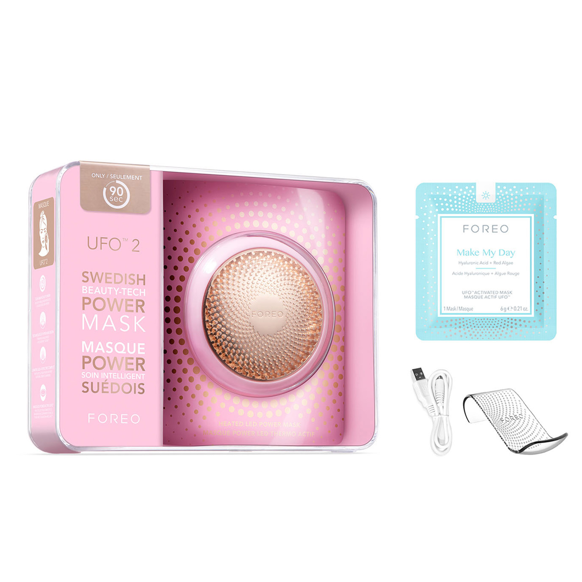 Uređaj za njegu lica Foreo UFO 2 Pearl Pink