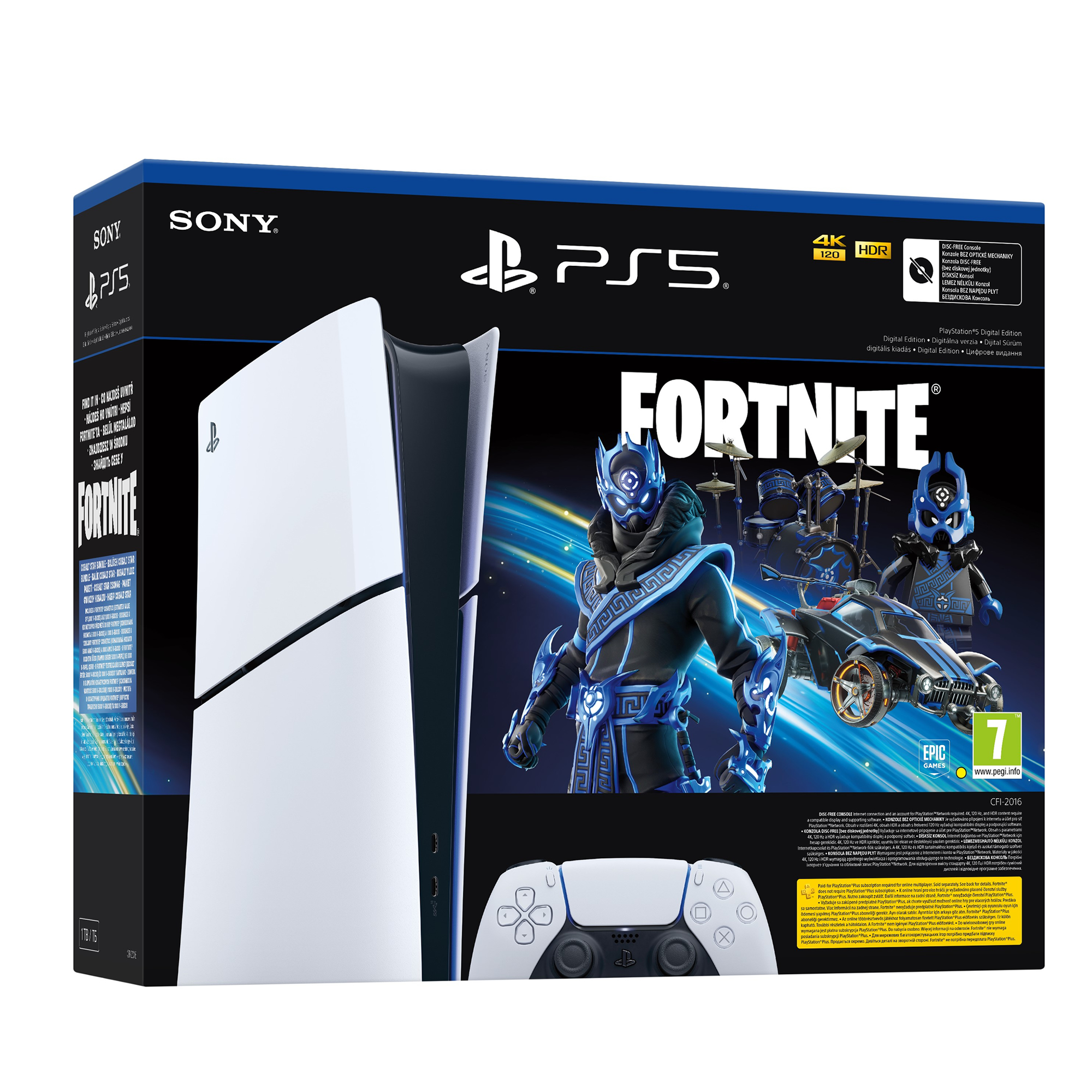 PlayStation 5 Slim Digital Edition D chassis + Fortnite VC