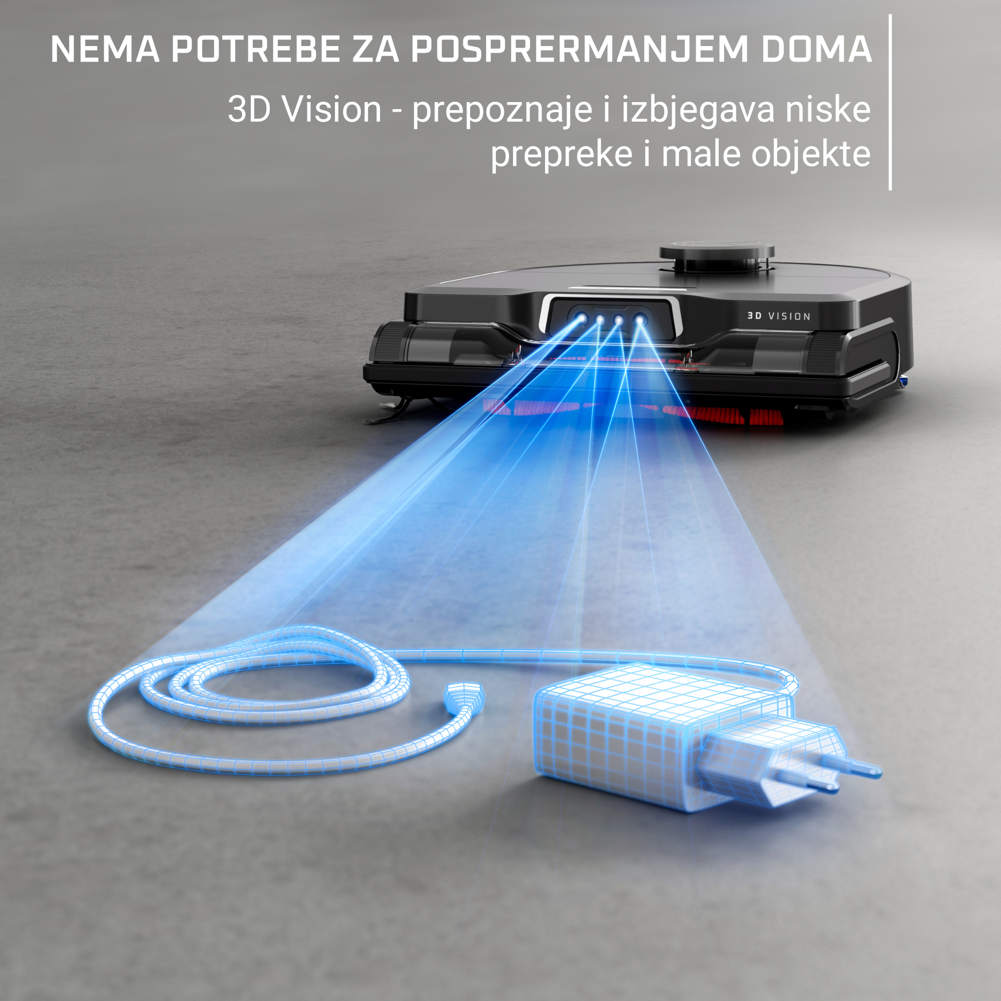 Usisivač robot Rowenta RR9695WH X-PLORER Serie 240 AI+ Animal&Allergy