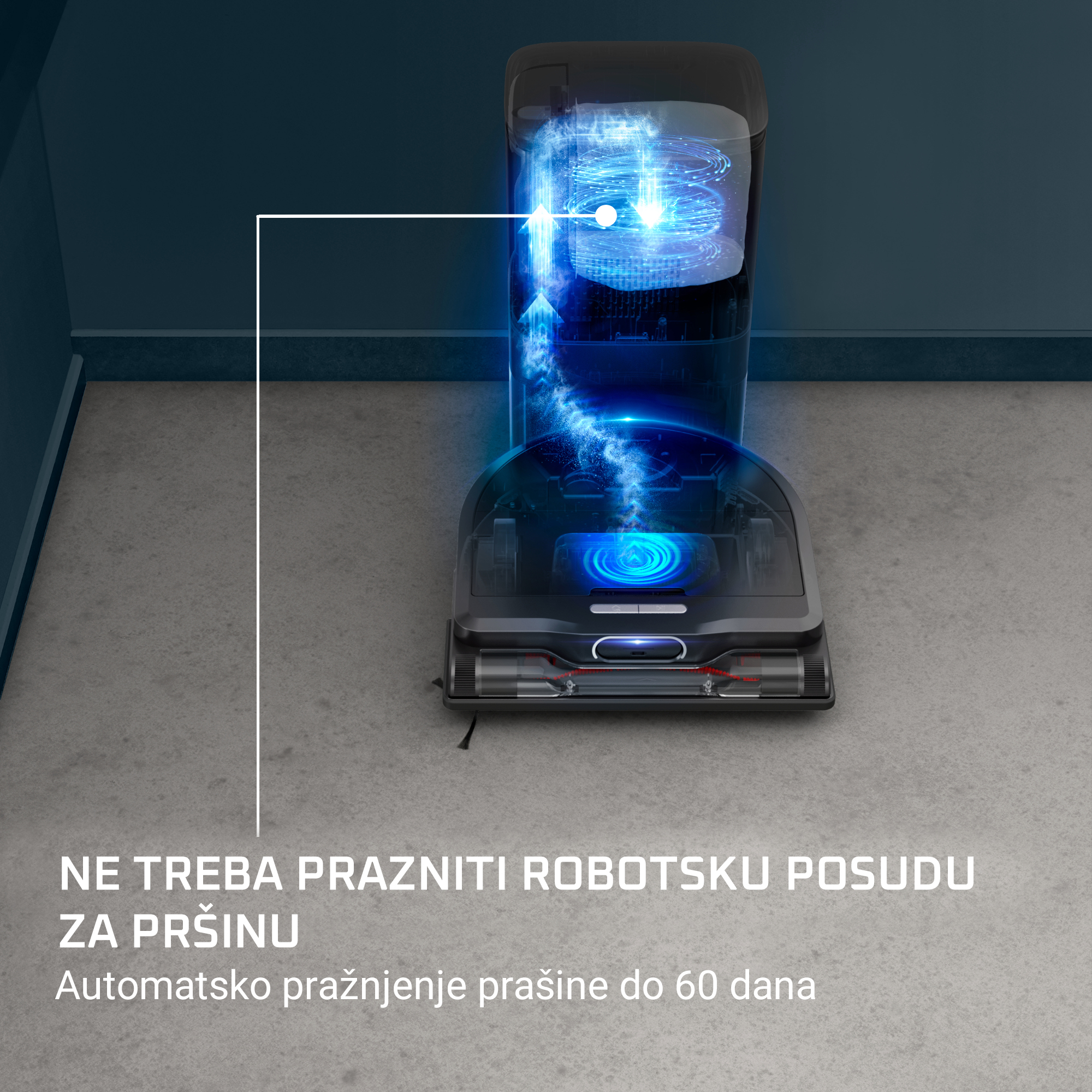 Usisivač robot Rowenta RR9695WH X-PLORER Serie 240 AI+ Animal&Allergy