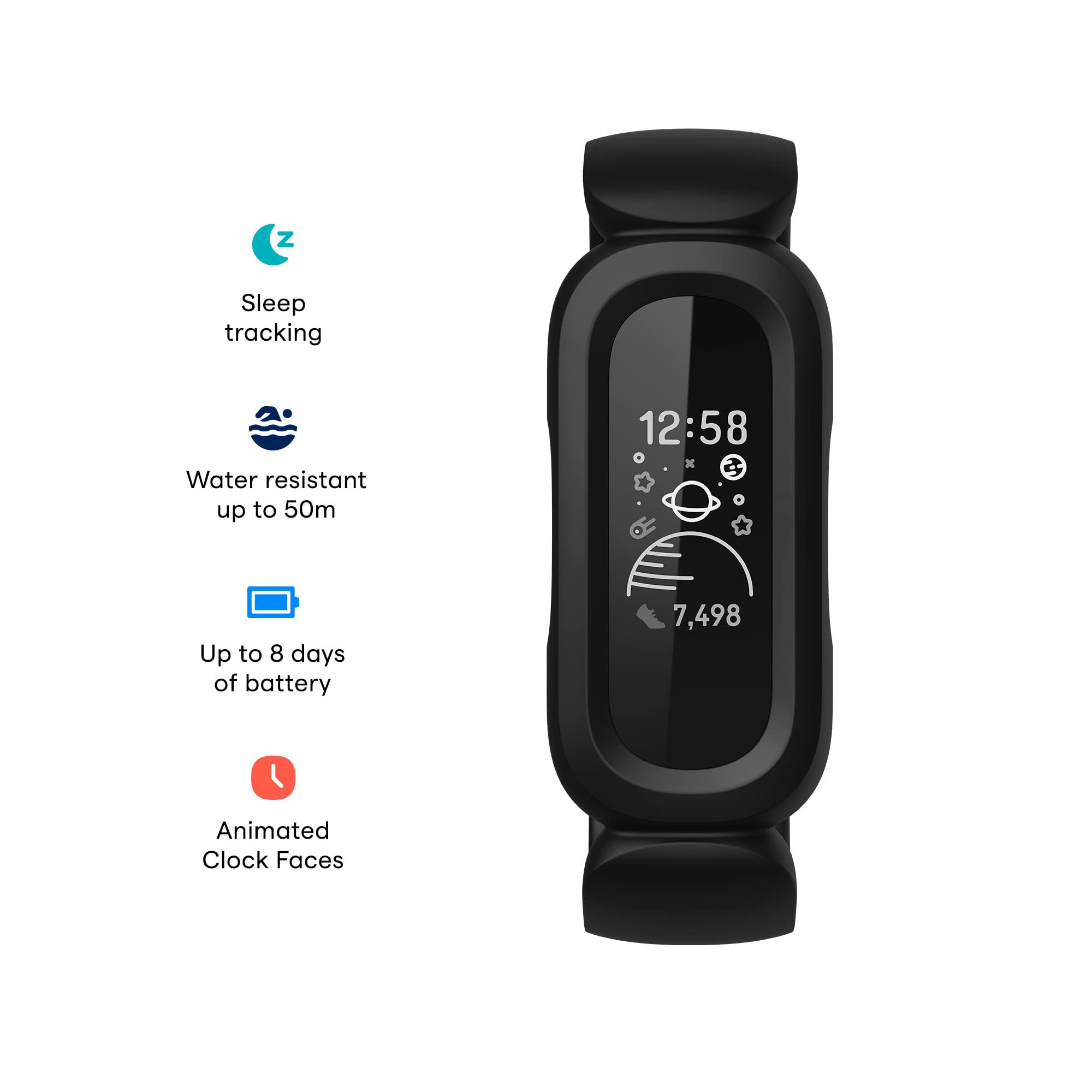 Tracker Fitbit Ace 3 FB419BKRD Black/Racer Red