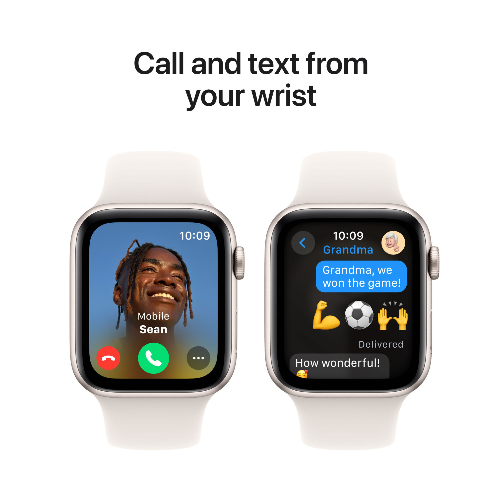 Apple Watch SE2 v3 GPS 40mm Starlight Alu Case with Starlight Sport Band - S/M