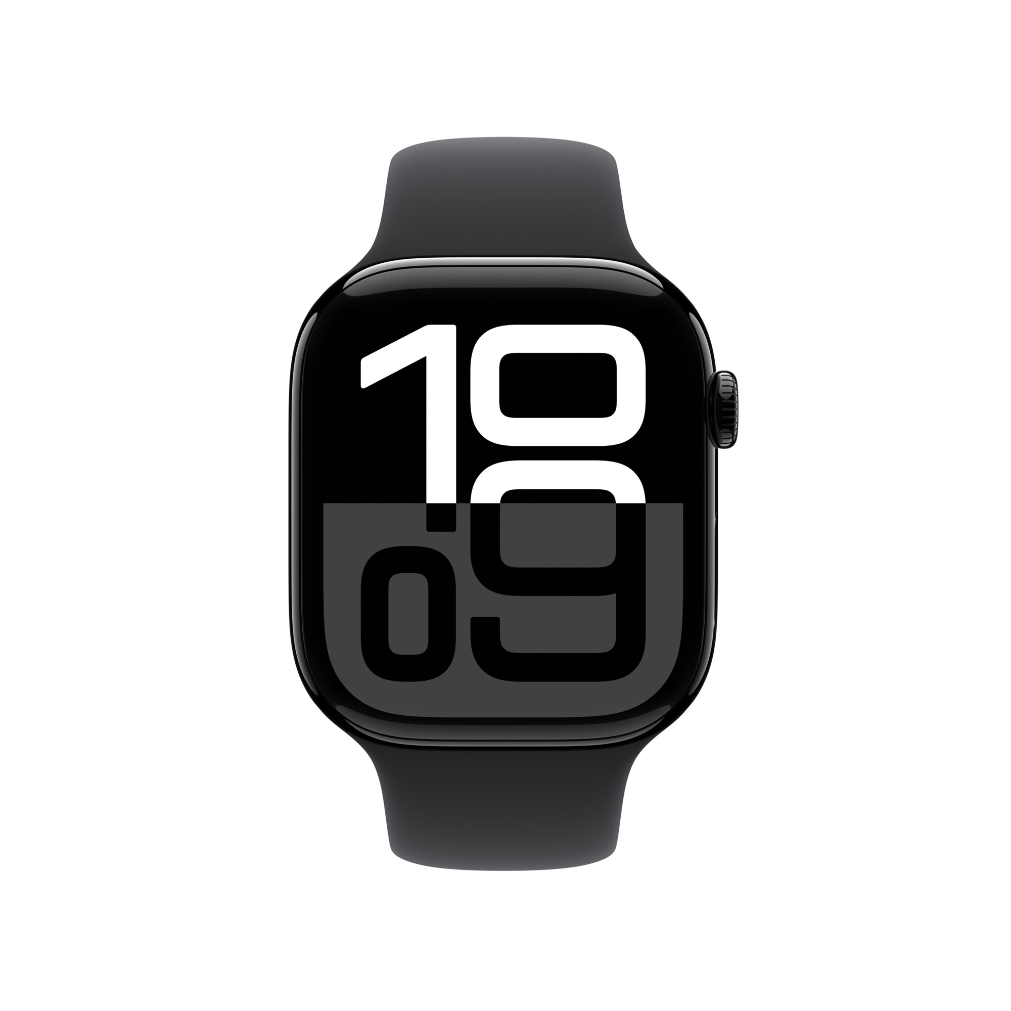 Apple Watch S10 GPS 46mm Jet Black Alu Case with Black Sport Band - S/M