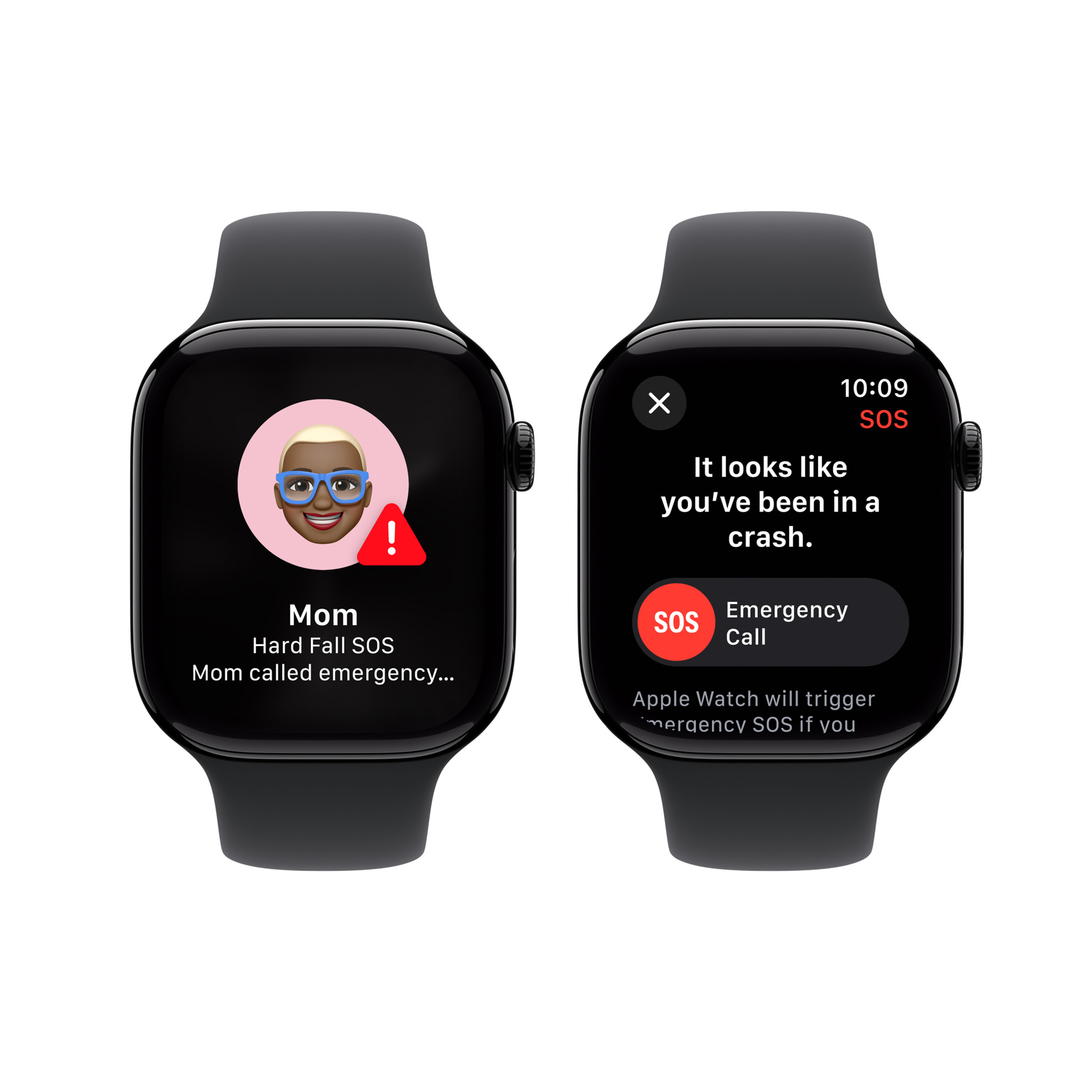 Apple Watch S10 GPS 46mm Jet Black Alu Case with Black Sport Band - S/M