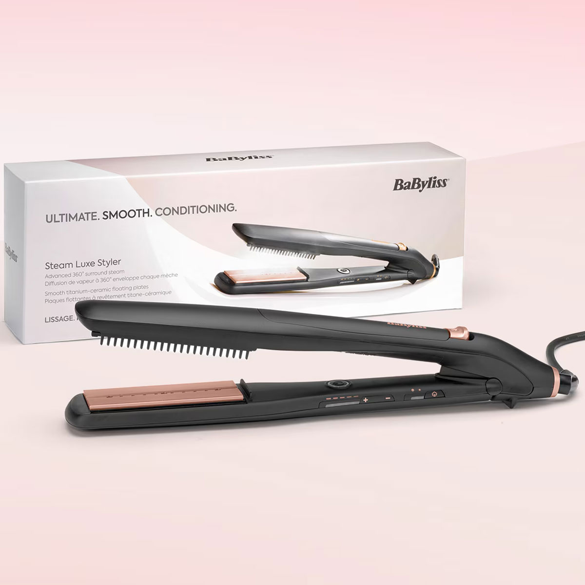 Parna pegla za kosu BaByliss ST596E Steam Luxe Styler 36mm
