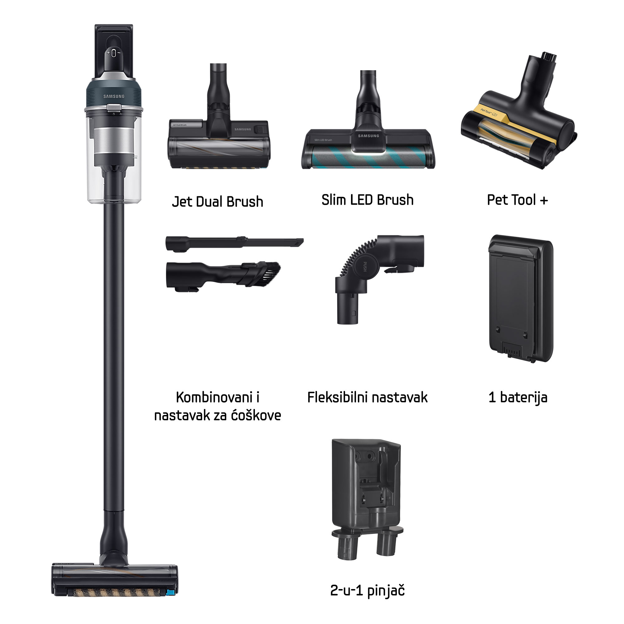 Bežični usisivač Samsung Jet VS20C8524TB/GE