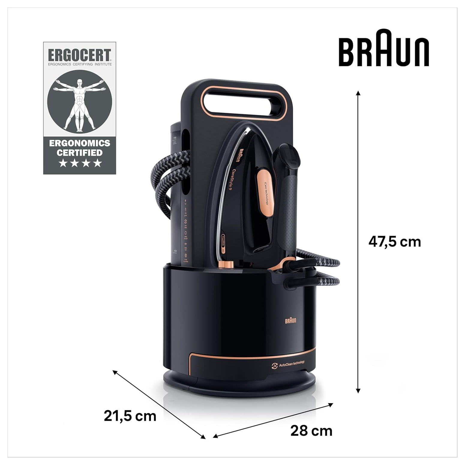 Parni generator Braun IS 9090 CareStyle 9 2700W 9 bara