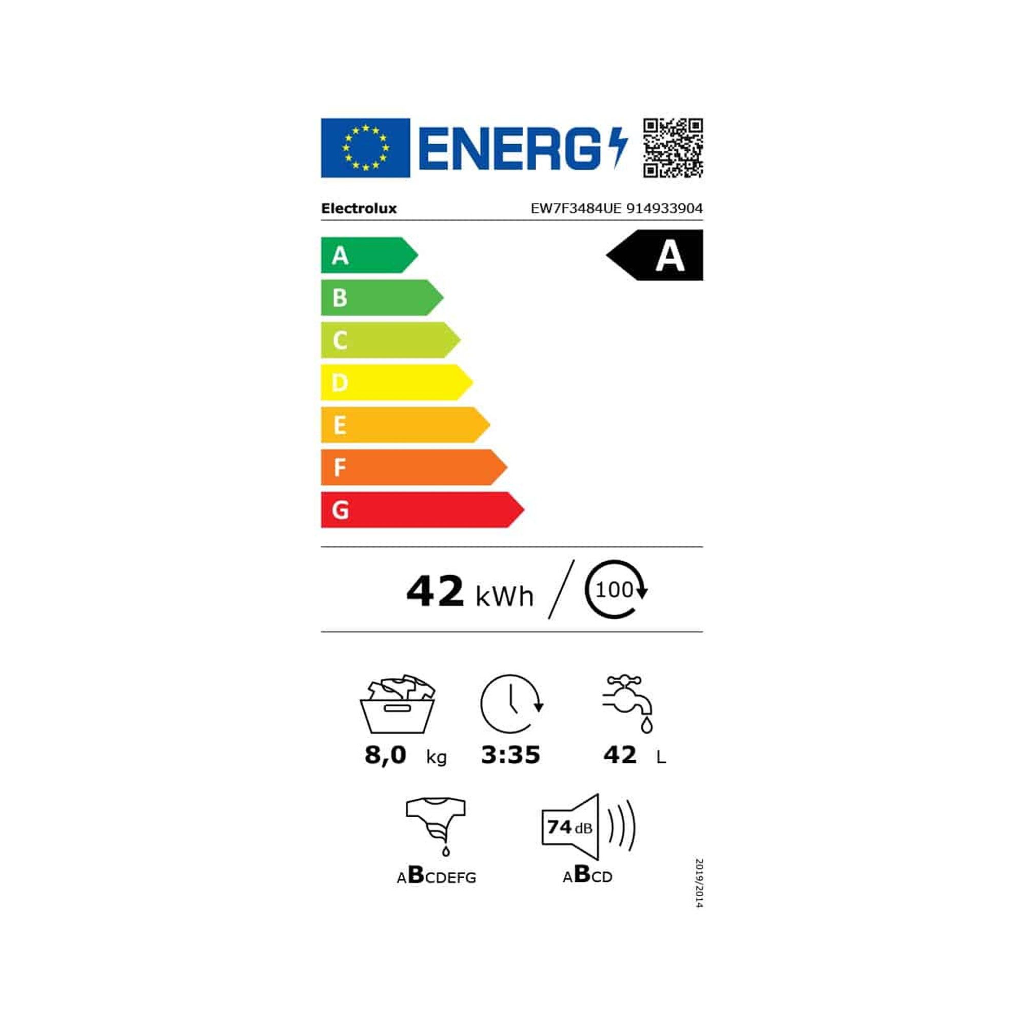 Veš mašina Electrolux EW7F3484UE