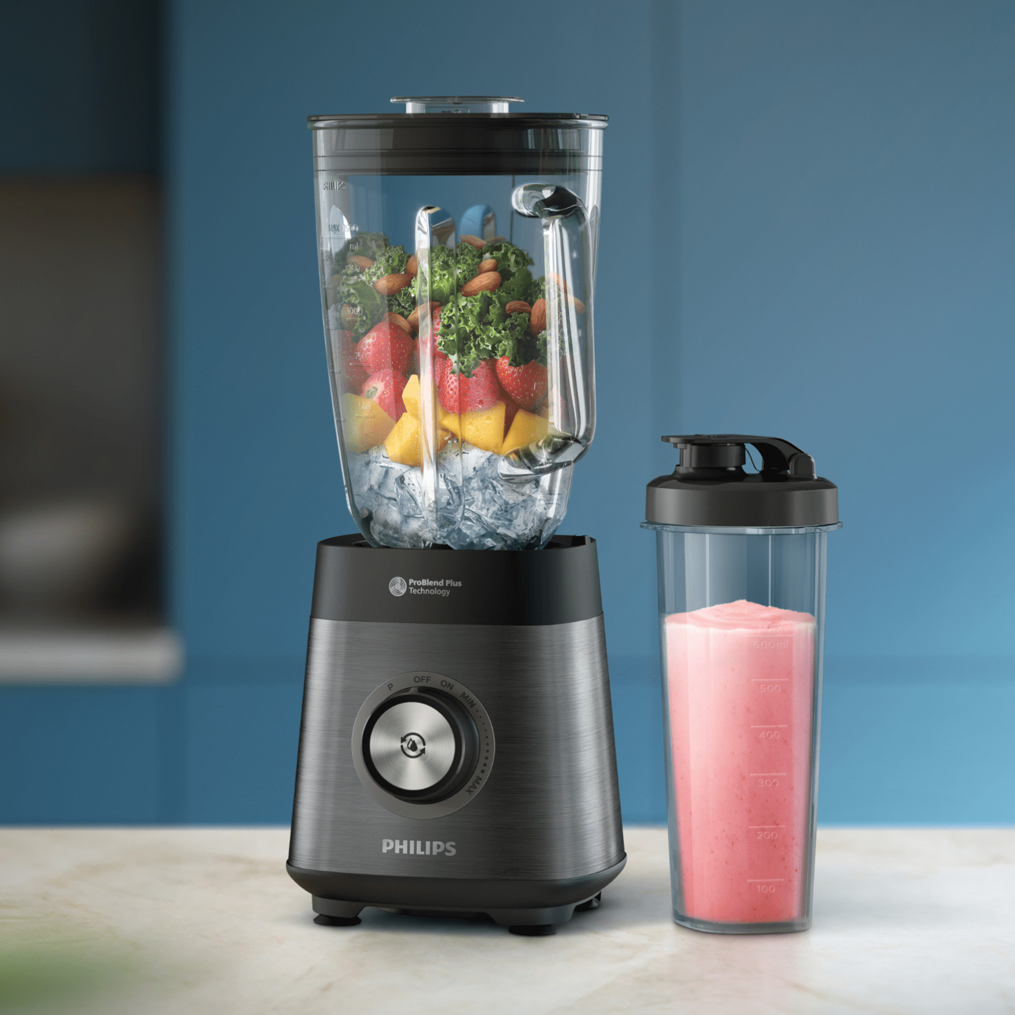 Blender Philips HR3041/00 ProBlend Plus 1200W, 2(l)
