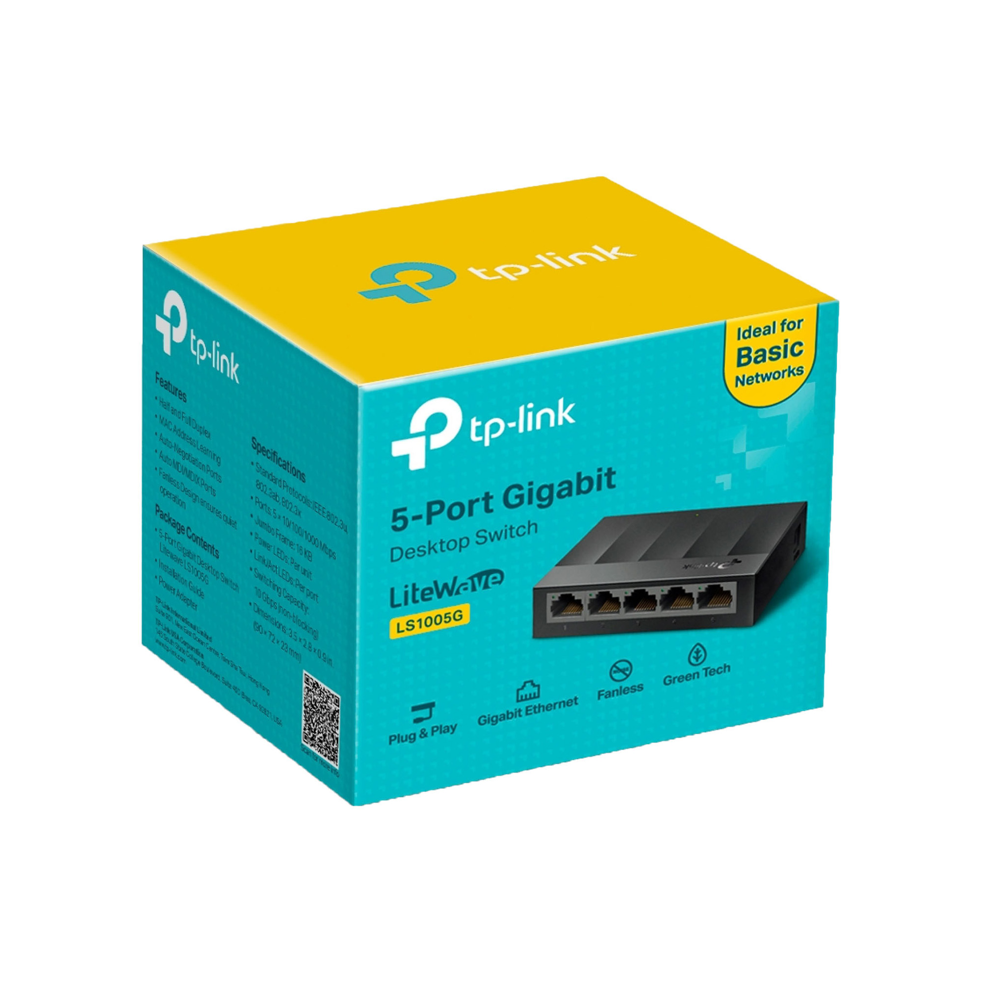 Switch TP-Link LS1005G 5-Port 10/100/1000Mbps