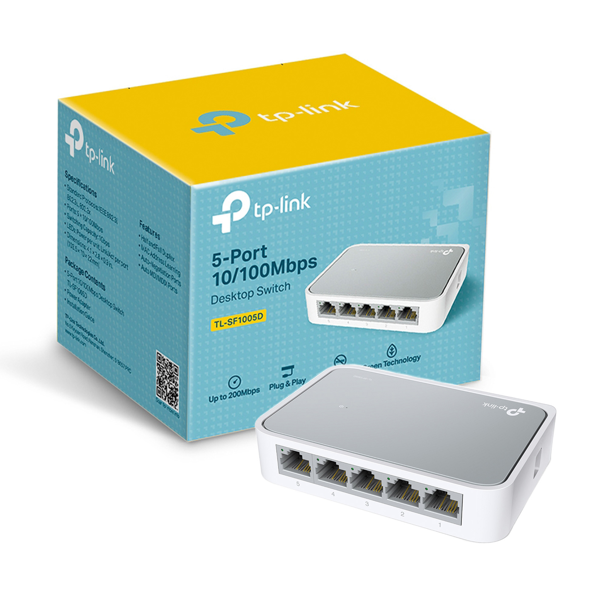 Switch TP-Link TL-SF1005D 5-Port RJ45 10/100Mbps deskt