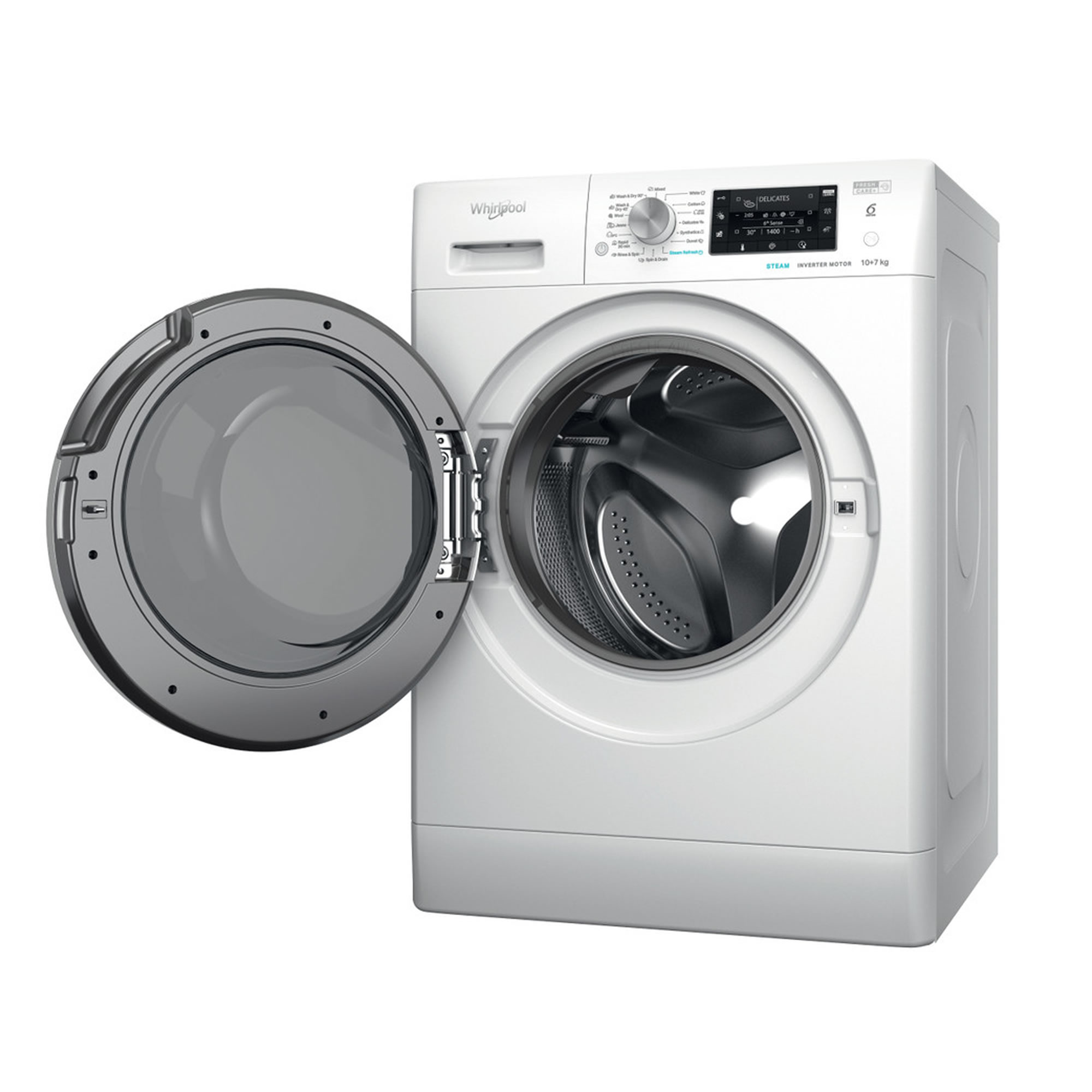 Veš mašina + sušilica Whirlpool FFWDD 1076258 SV EE