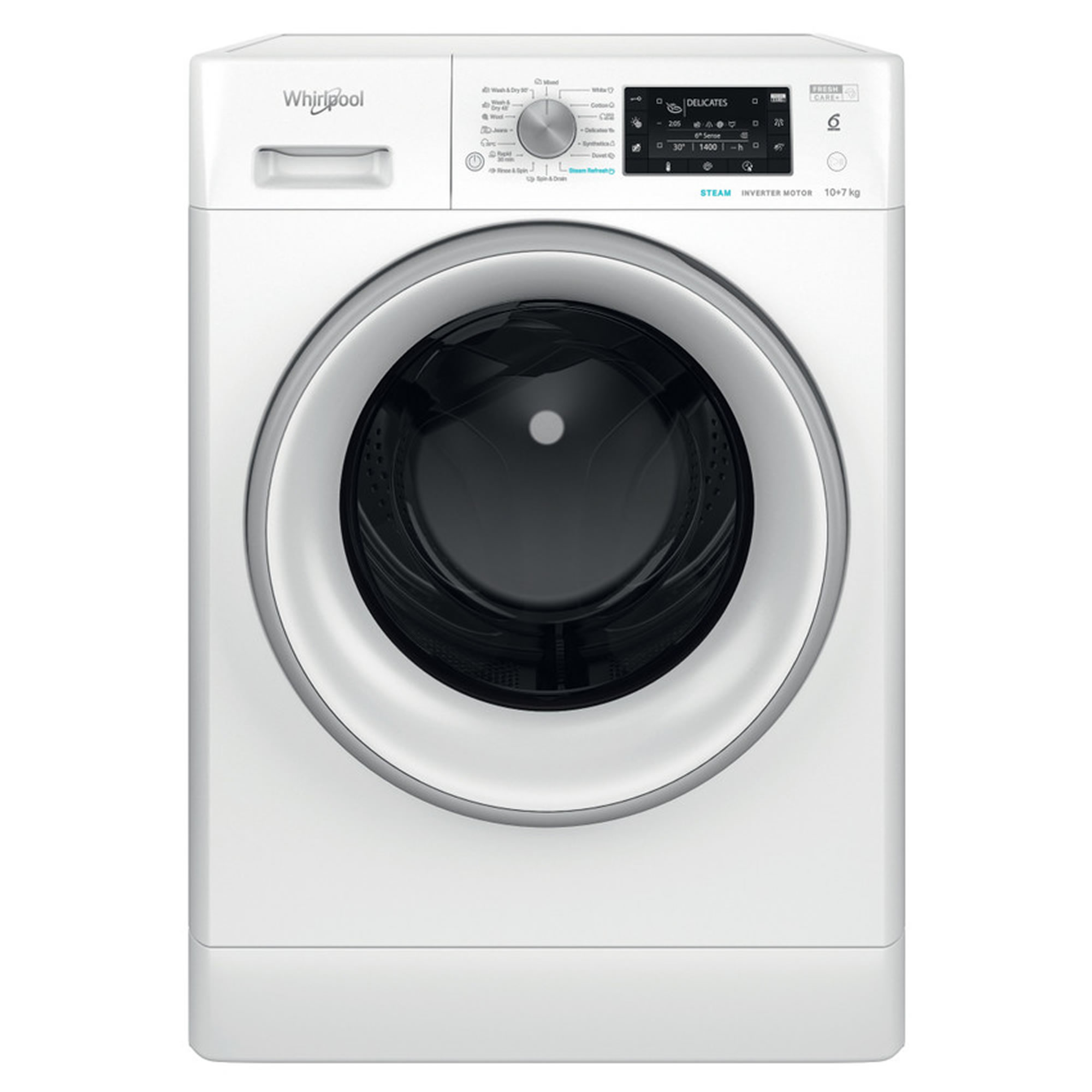 Veš mašina + sušilica Whirlpool FFWDD 1076258 SV EE