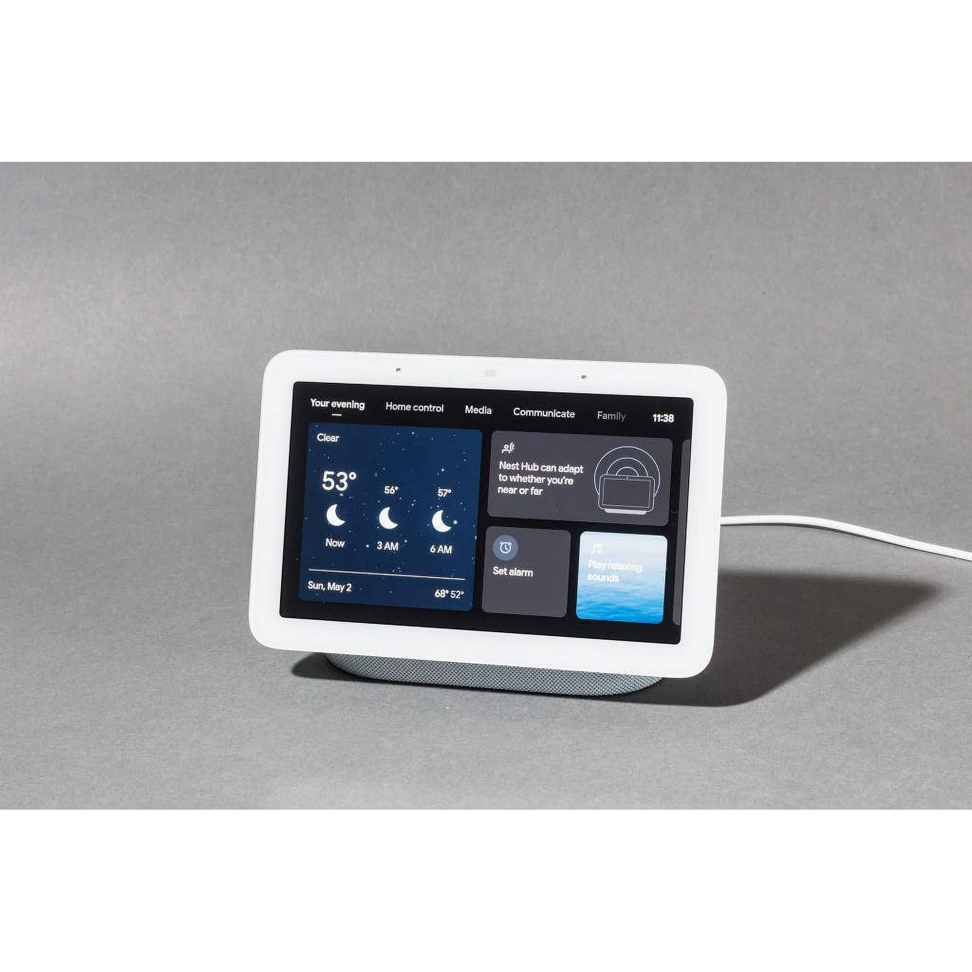 Google Nest Hub 2.gen Gray Chalk
