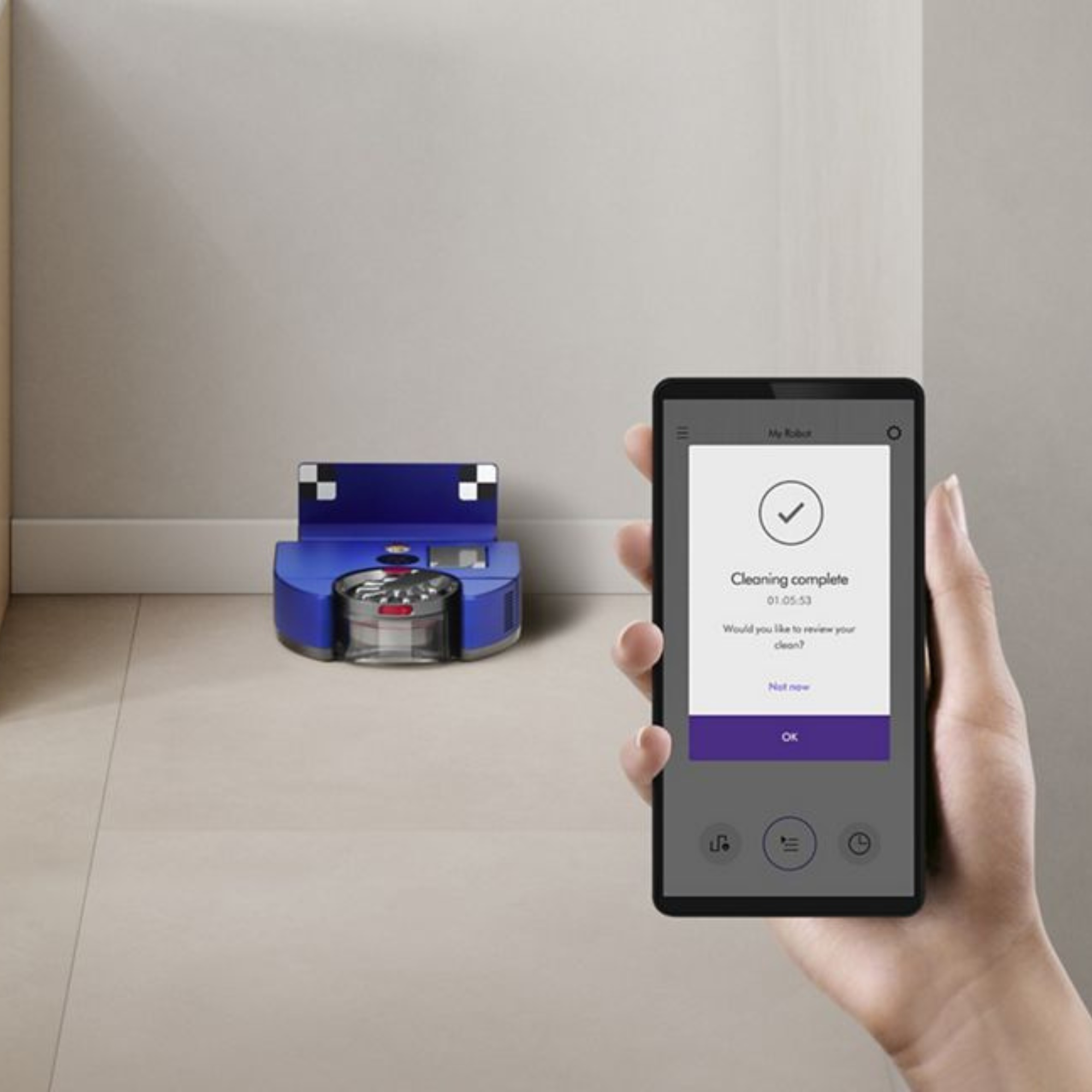 Usisivač robot Dyson RB03 360 Vis Nav Vinca Blue/Nickel